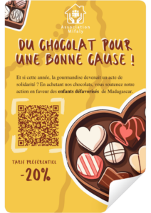 Affiche campagne vente de chocolats