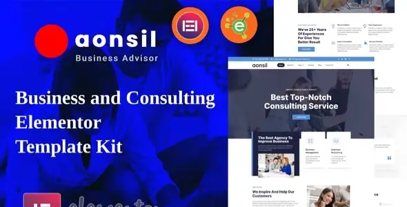 Aonsil – Business & Consulting Elementor Template Kit